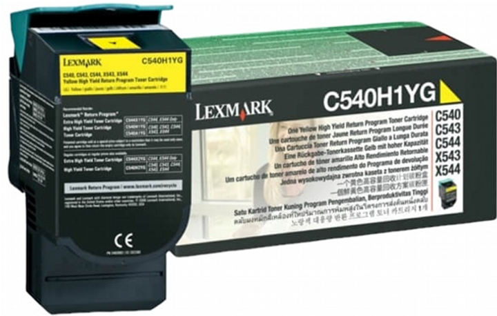 Тонер-картридж Lexmark C540/X543 Yellow (734646083485) - зображення 1