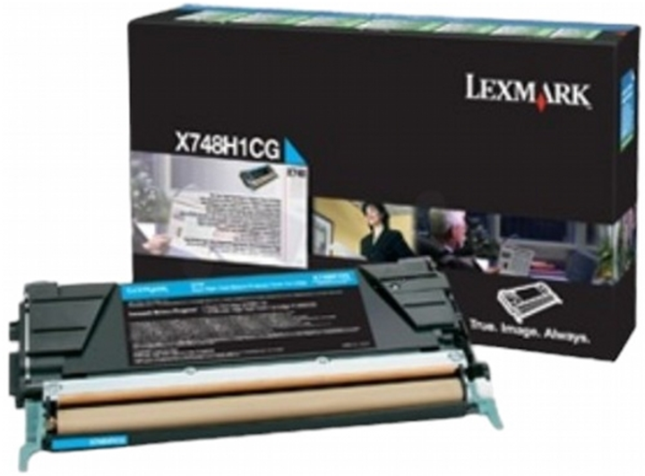 Toner Lexmark X748 Cyan (734646435772) - obraz 1