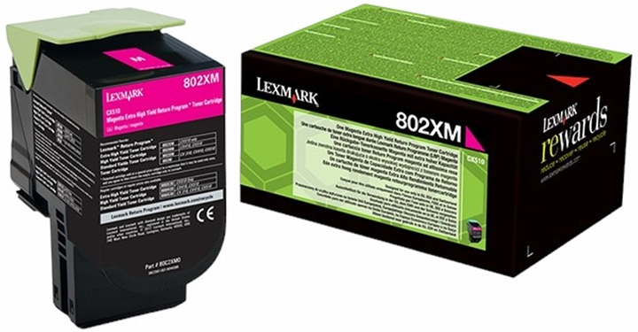 Toner Lexmark 802XM Magenta (734646481342) - obraz 1