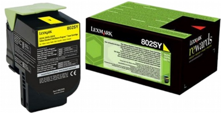 Toner Lexmark 802SYE Yellow (734646497152) - obraz 1