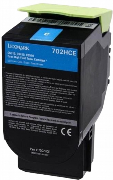 Тонер-картридж Lexmark CX82x/860 Cyan (734646596237) - зображення 1