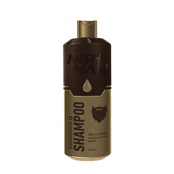 Шампунь для бороды и усов Nishman Beard and Mustache Care Shampoo 200 мл - Фото 1 Шампунь для бороды и усов Nishman Beard and Mustache Care Shampoo 200 мл - изображение 1