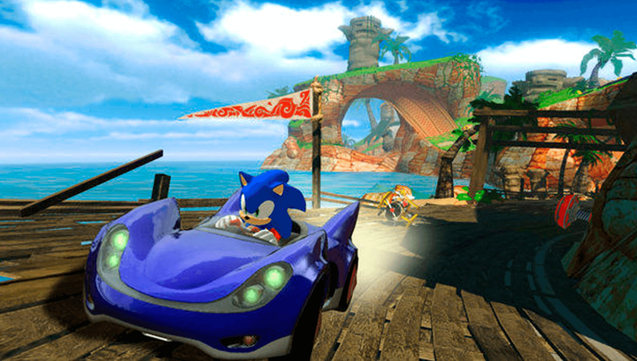 Игра Nintendo Wii Sonic & Sega All-Stars Racing Europe Английская Версия Б/У - изображение 3