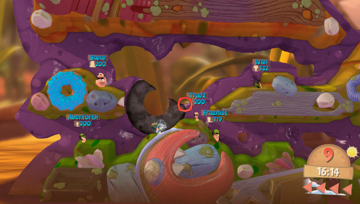 Гра Sony PlayStation 4 Worms Battlegrounds Англійська Версія Б/У - зображення 4