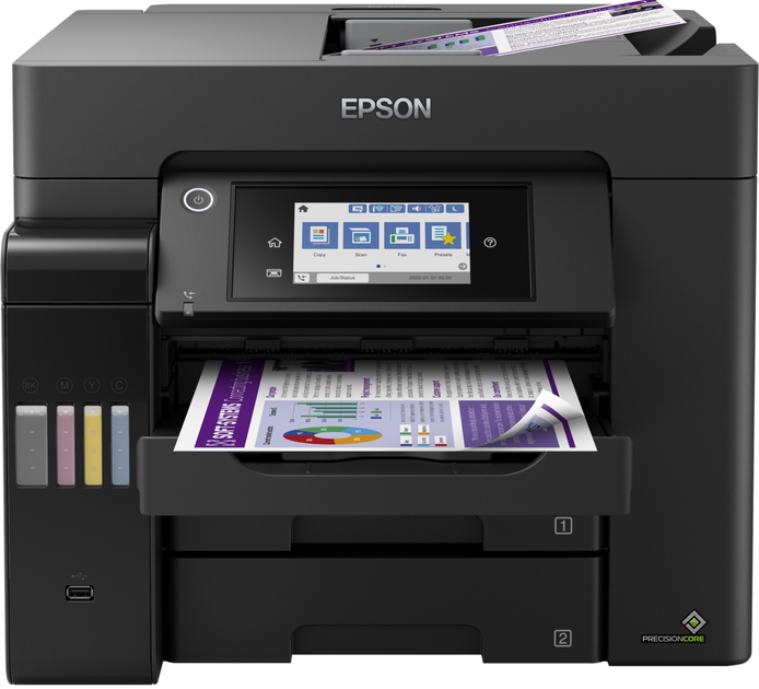 Urządzenie wielofunkcyjne Epson EcoTank ET-5850 Wi-Fi (C11CJ29401) - obraz 2