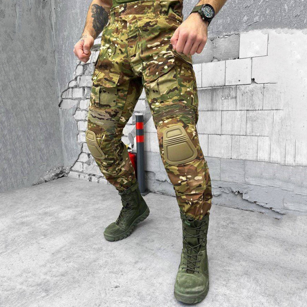 Мужские штаны G3 с наколенниками / Брюки RipStop с 8-ю карманами мультикам размер 3XL - изображение 2