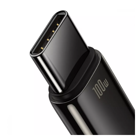 Кабель Charge\OTG Baseus Tungsten Gold Fast Charging USB to Type-C 100W 2m CAWJ000101 - изображение 2
