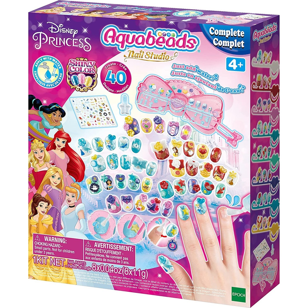 Набір для манікюру Aquabeads Nail Studio Disney Princess (5054131350065) - зображення 1