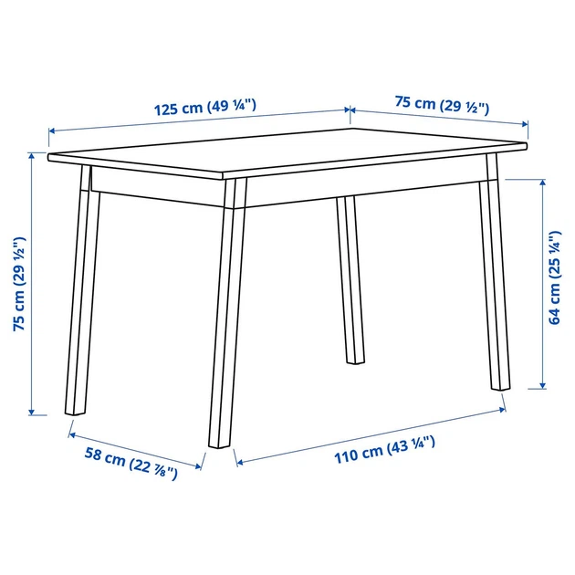 Стіл+4 стільці IKEA PINNTORP / PINNTORP, 594.844.54 - изображение 3