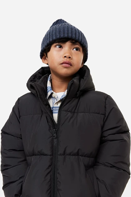 Куртка чорна H&M 122-128см (400094819) - Фото 3 Куртка чорна H&M 122-128см (400094819) - зображення 3