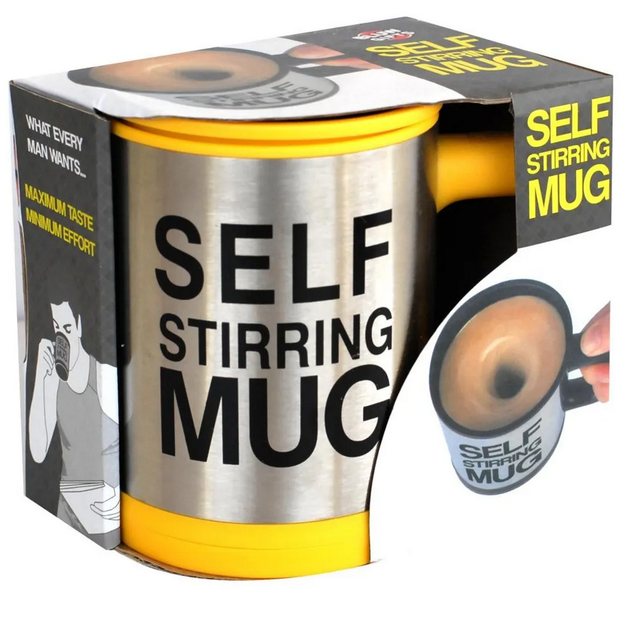 Жёлтая кружка-мешалка типа SELF Stiring mug (Тип 1). - Фото 4 Жёлтая кружка-мешалка типа SELF Stiring mug (Тип 1). - изображение 4
