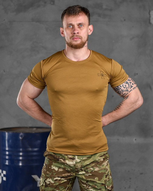 Тактична футболка потоотводящая odin кайот зсу XL - зображення 1