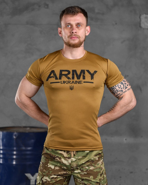 Тактическая потоотводящая футболка odin кайот army XXXL - изображение 1