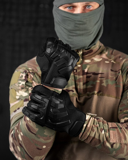 Тактичні рукавички escalibur black XL - зображення 1