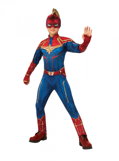 Карнавальний костюм Rubies Deluxe Капітан Марвел 5-6 років 116 см (0883028334919) - зображення 2