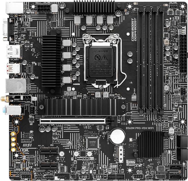 Материнская плата MSI B560M Pro-VDH Wi-Fi (s1200, Intel B560, PCI-Ex16 ...