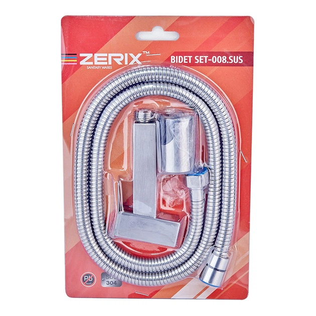 Набір для душу гігієнічного Zerix Bidet SET-008.SUS (нерж. сталь) (ZX4975) - изображение 2