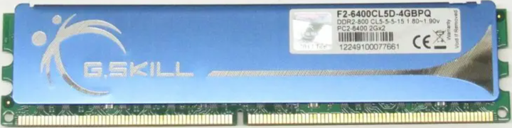 Пам'ять G.Skill 2GB DDR2 800 MHz (F2-6400CL5D-4GBPQ) Б/В - изображение 2