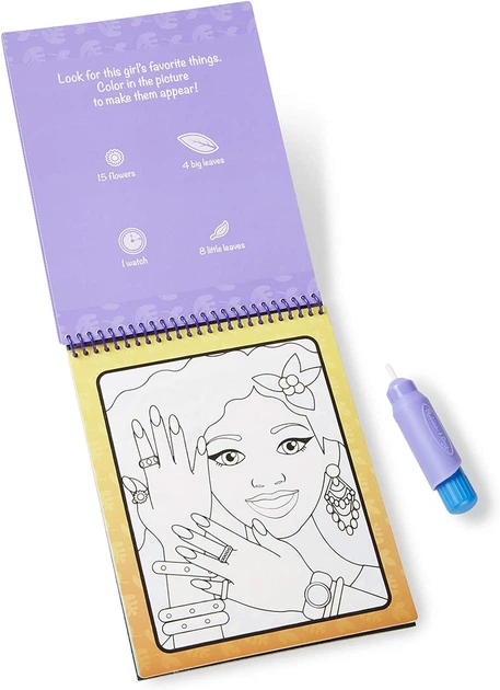 Книжка-розмальовка Melissa & Doug Water WOW Makeup and manicures (0000772194167) - зображення 3