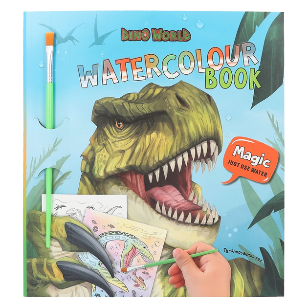 Водна розмальовка Depesche Dino World Watercolour Book (4010070652807) - зображення 1