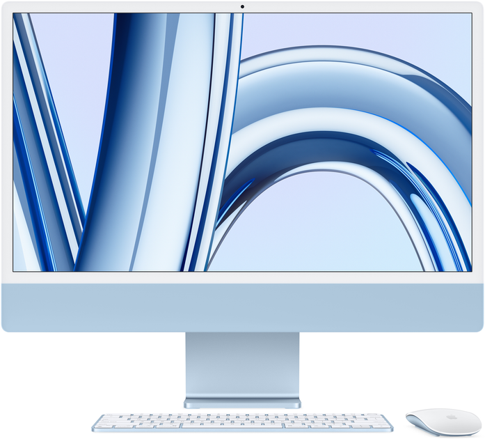 Моноблок Apple iMac 24" М3 4.5К 10‑ядер GPU 512GB Blue (MQRR3ZE/A) - зображення 1