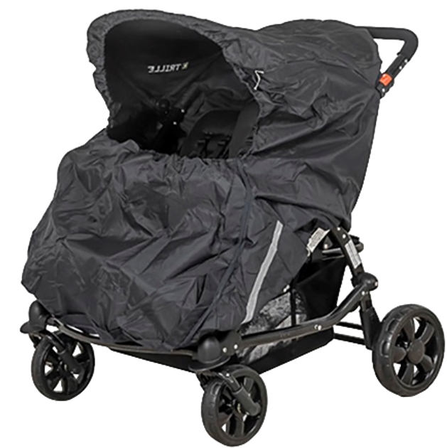 Osłona przeciwdeszczowa BabyTrold Raincover for OS2 Black (5704211702375) - obraz 1