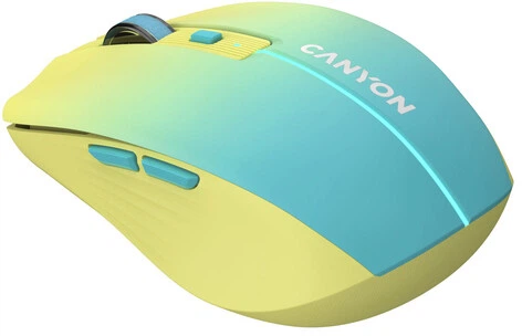 Миша Canyon MW-44 LED Wireless/Bluetooth Yellow-Blue (CNS-CMSW44UA) - зображення 3