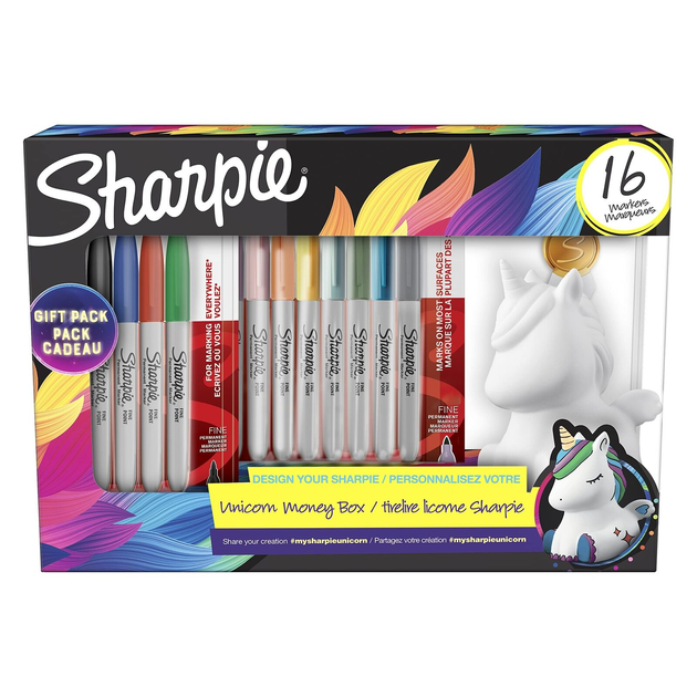 Zestaw do kolorowania Sharpie Permanent Marker Pens Unicorn (3026981644115) - obraz 1