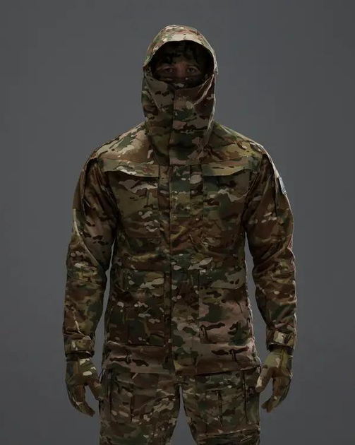 Куртка ветровка тактическая Shadow Rip-Stop с капюшоном MultiCam M - изображение 2
