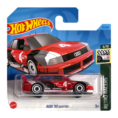 Машинка Базова Hot Wheels Audi '90 Quattro Retro Racers 1:64 HKJ81