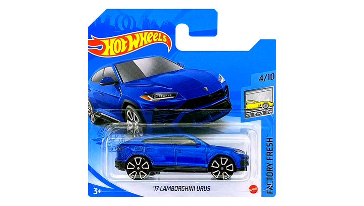 Машинка Базова Hot Wheels '17 Lamborghini Urus Factory Fresh 1:64 GRY29 Metallic Blue - Фото 2 Машинка Базова Hot Wheels '17 Lamborghini Urus Factory Fresh 1:64 GRY29 Metallic Blue - зображення 2
