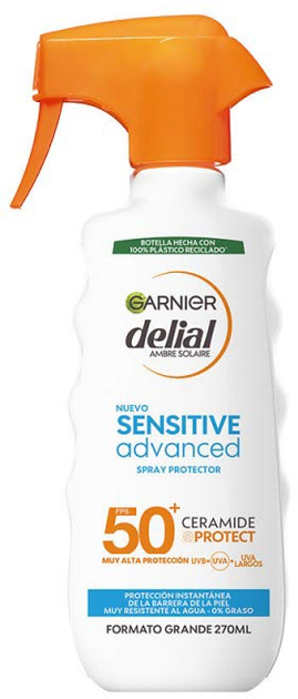 Спрей Garnier Delial Sensitive Advanced Protector SPF 50 270 мл (3600542523011) - зображення 1