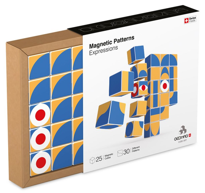 Магнітний конструктор Geomag Cubeart Magnetic Patterns Expression 25 деталей (0871772000587) Магнітний конструктор Geomag Cubeart Magnetic Patterns Expression 25 деталей (0871772000587)