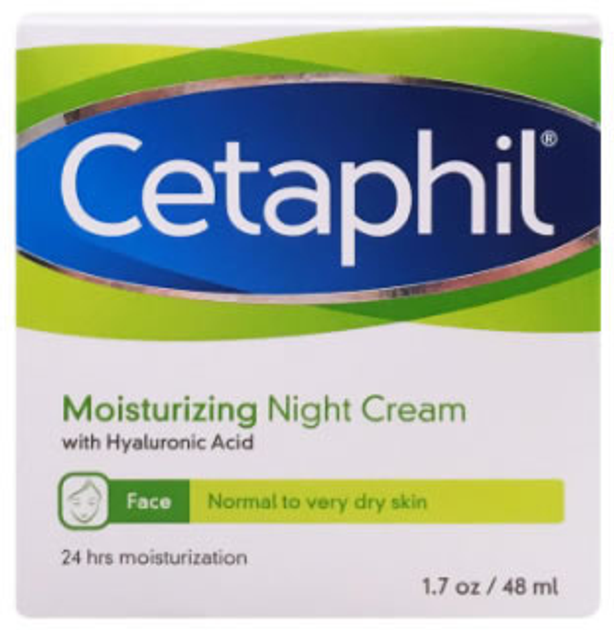 Krem do twarzy Cetaphil Facial Moisturizing na noc do skóry suchej i normalnej 48 ml (3499320008006) - obraz 1