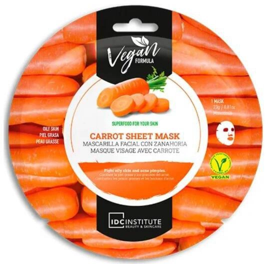 Маска для обличчя IDC Institute Mask Carrot для жирної шкіри 23 г (8436591922254) - зображення 1