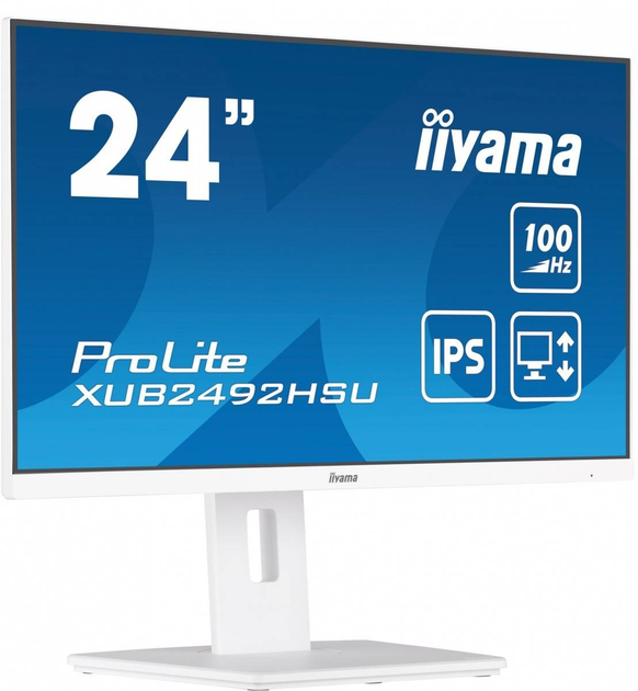 Monitor 23.8 cala Iiyama ProLite (XUB2492HSU-W6) - obraz 3