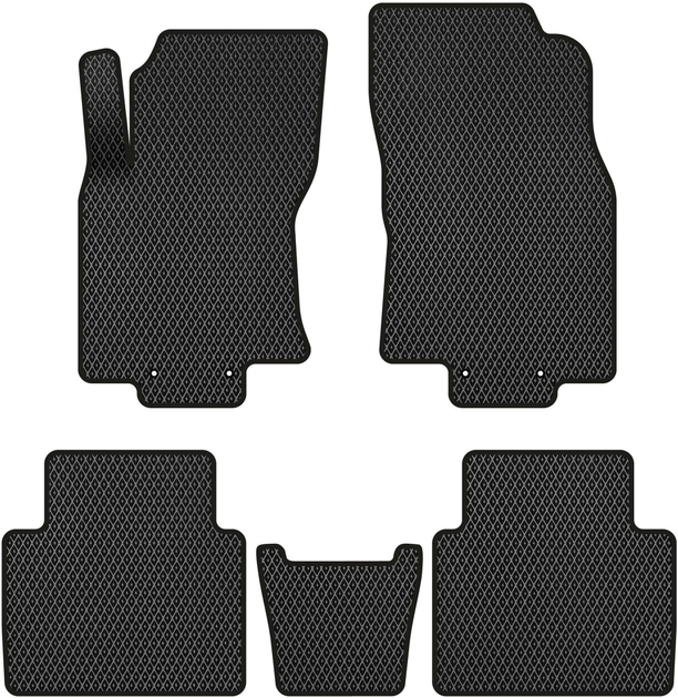 Акція на EVA килимки EVAtech в салон авто Nissan Rogue (T32) 2014-2020 2 покоління SUV USA 5 шт Black від Rozetka