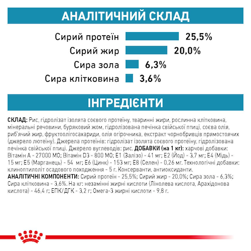 Лечебный корм Royal Canin Hypoallergenic Feline 2.5 кг (39020251) - изображение 6