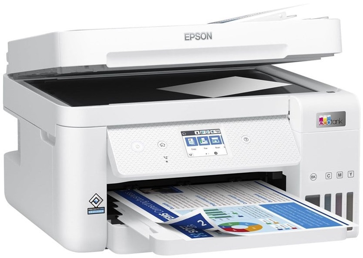 Urządzenie wielofunkcyjne Epson EcoTank ET-4856 White Wi-Fi (C11CJ60407) - obraz 3
