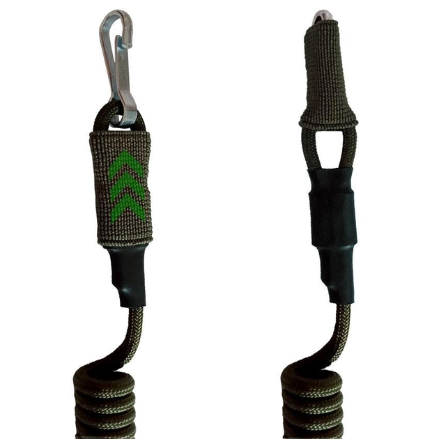 Страховочный шнур с фастексом и тренчик на ремень Укроспас ТК256-65 Олива - изображение 2