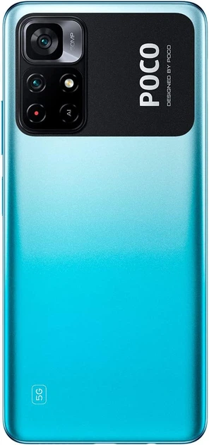 Smartfon Poco M4 Pro 5G 4/64GB Cool Blue (MZB0A1KEU) - obraz 4