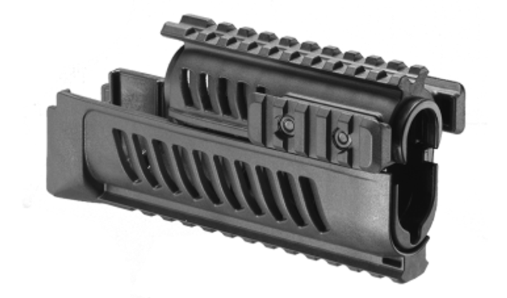 AKL47B Цівка тактична FAB для AK 47/74, 4 планки, чорна - зображення 1