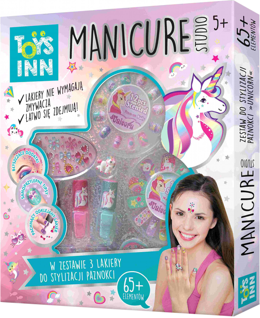 Набір для манікюру Stnux Manicure Studio 3 Lakiery Unicorn (5901583297618) - зображення 1