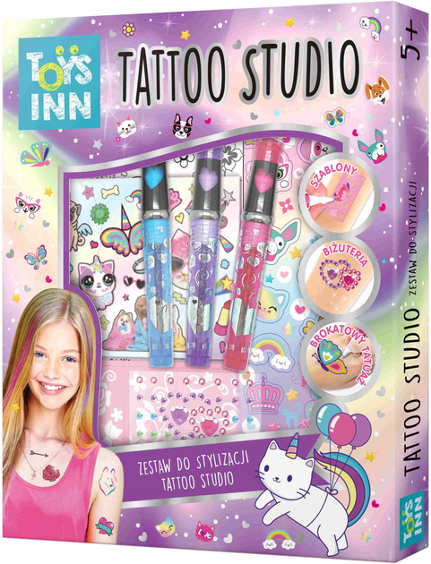 Zestaw kreatywny Toys Inn Studio tatuażu Zwierzęta (5901583297588) - obraz 1