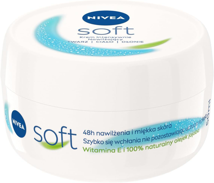 Krem do ciała Nivea Soft Body Cream intensywnie nawilżający 300 ml (4005900968180) - obraz 1