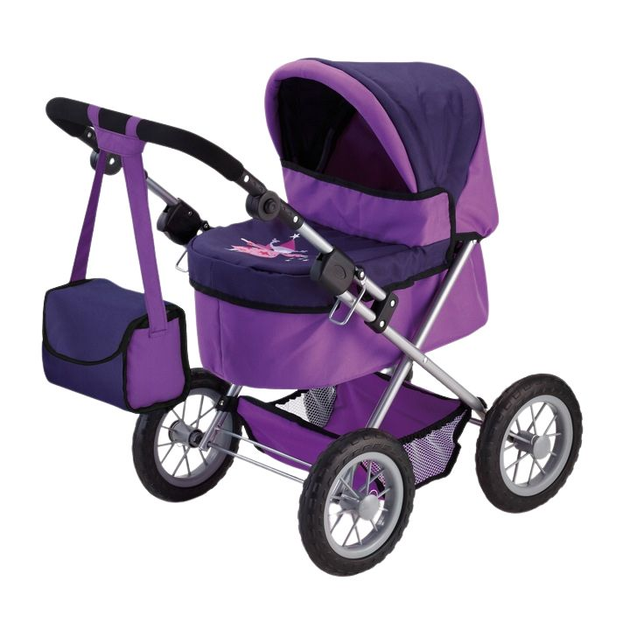 Wózek dla lalki Bayer Trendy Fioletowy 46 cm (4003336130126) - obraz 1