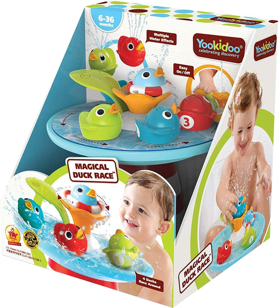 Іграшка для ванної Yookidoo Magical Duck Race(7290107721646) - зображення 1