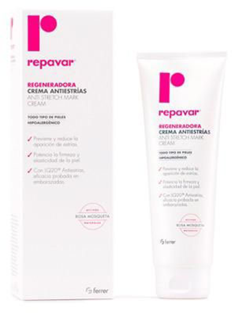 Krem do twarzy Repavar Regenerating Anti-Stretch Mark Cream przeciw rozstępom 250 ml (8470001603890) - obraz 1