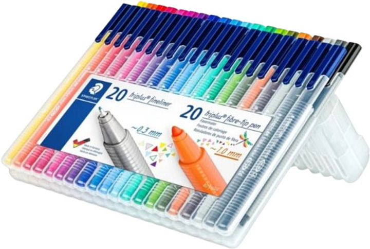 Zestaw Staedtler Triplus multi set 20 linerów + 20 markerów tekstowych (4007817330906) - obraz 2