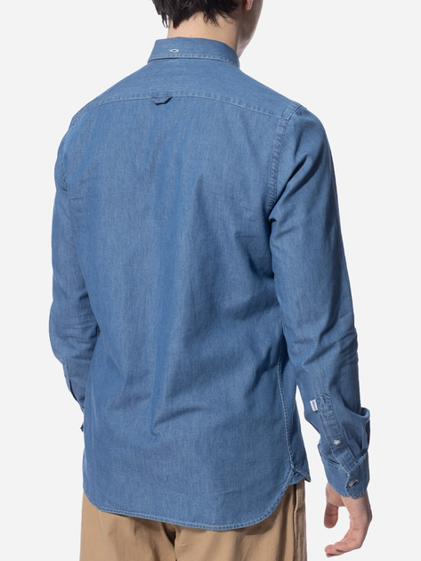Koszula męska jeansowa Edmmond Studios 123-10-04510 S Niebieska (8435629056619) - obraz 2